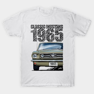 1965 Ford Mustang Honey Gold Poly T-Shirt